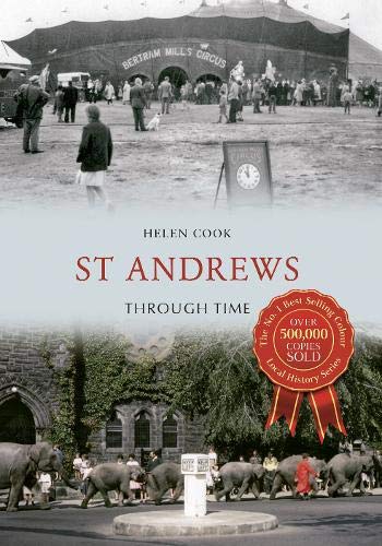 Book cover: historical photos of St Andrews, Scotland, with elephants.