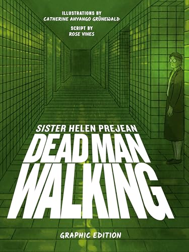 Green tiled corridor with a woman in a coat, book cover.