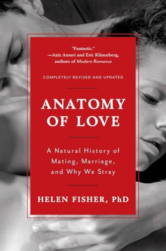 Book cover: "Anatomy of Love" with a close-up of two faces in grayscale.