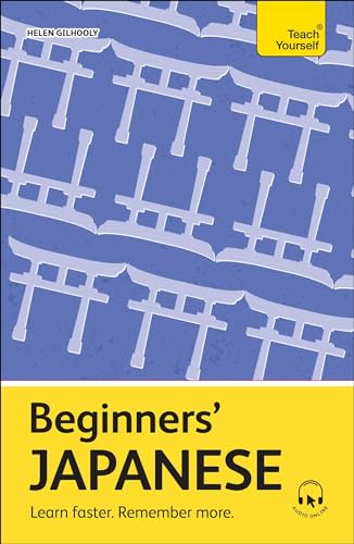 Book cover: "Beginners' Japanese" with a blue and yellow color scheme.