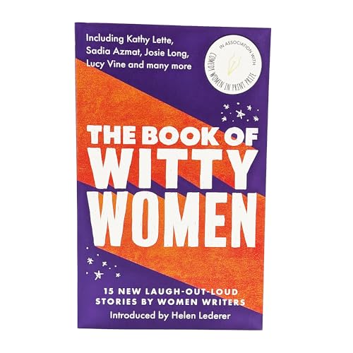 Book cover with purple and orange background and white text reading The Book of Witty Women.