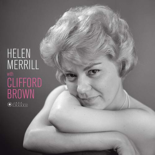 Black and white portrait of Helen Merrill, album cover for jazz vinyl record.