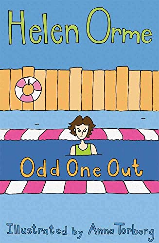 A girl in a green swimsuit stands in a swimming pool in this book cover.