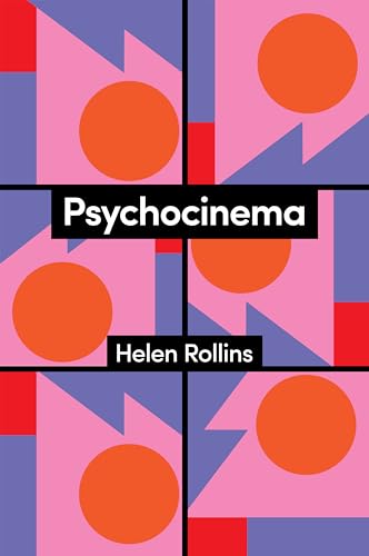 Book cover with abstract geometric shapes in pink, blue, and red with orange circles.