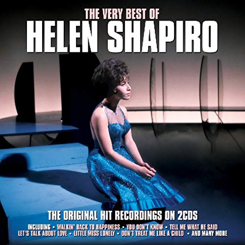 Helen Shapiro album cover: singer in blue dress, seated with microphone.