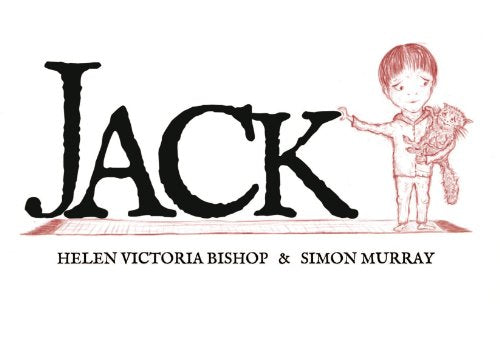 Illustration of a boy with a cat, title "Jack" in large, dark lettering.