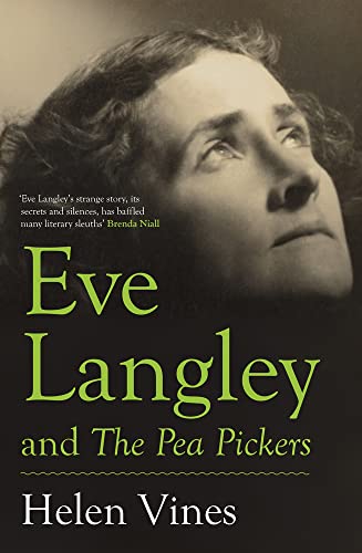 Book cover featuring a portrait of Eve Langley, with green title text.