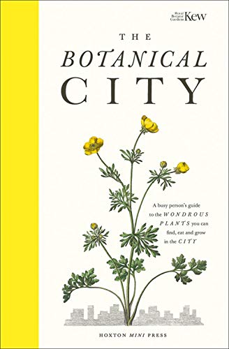 Book cover: “The Botanical City” with illustration of yellow wildflowers.