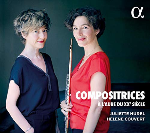 CD cover featuring two women, one holding a flute, against a dark background.