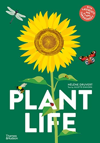 Book cover: Sunflower with insects, title "Plant Life" in white letters.