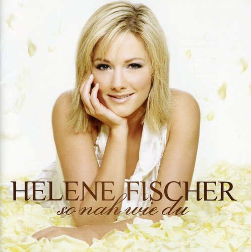 Helene Fischer album cover, blonde woman with yellow flower petals.