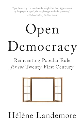 Book cover: "Open Democracy" by Hélène Landemore, with window illustration.