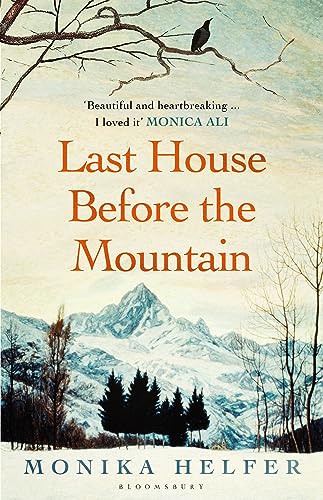 Book cover showing a bird on a branch above snow-capped mountains and pine trees.