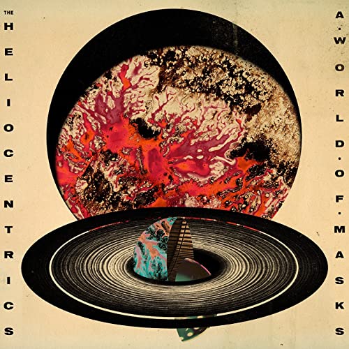 CD cover for Heliocentrics’ “A World Of Masks” with abstract planetary art.