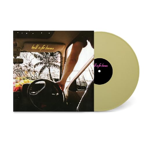 Vinyl record of “Hell Is For Heroes” with a car dashboard cover.