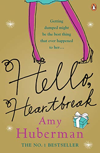 Book cover: “Hello Heartbreak” by Amy Huberman, with legs in heels.