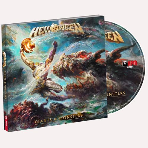 Helloween album "Giants & Monsters" digipak with CD, featuring fantasy artwork.