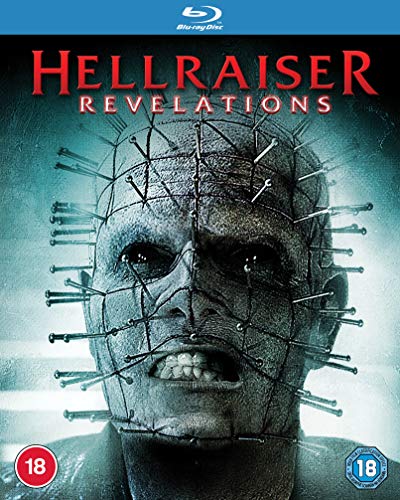Hellraiser: Revelations Blu-ray cover featuring Pinhead’s pierced face.