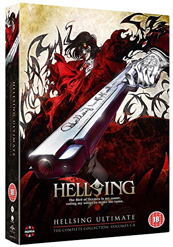 Hellsing Ultimate DVD box set featuring Alucard with a silver pistol.