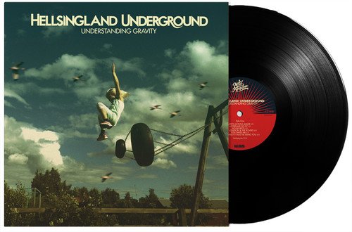 "Hellsingland Underground - Understanding Gravity" vinyl record with album cover featuring a person floating.