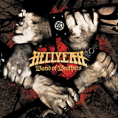 Hellyeah “Band of Brothers” CD cover with hands and chains imagery.