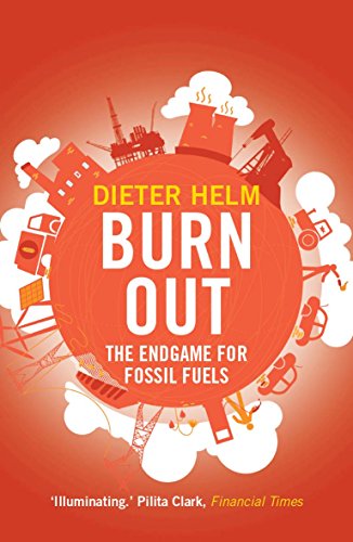 Book cover: red circle with industrial imagery and title "Burn Out.