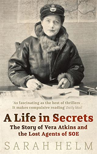 Book cover featuring a vintage portrait of Vera Atkins in flight gear.