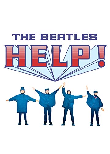 “Help!” DVD cover featuring The Beatles in blue coats with arms outstretched.