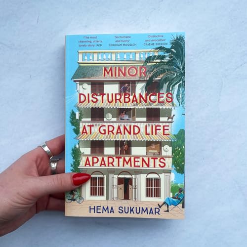Book cover depicting an apartment building with people in windows.