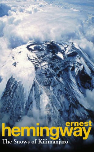 "A snowy mountain peak with clouds, book cover with author's name and title."