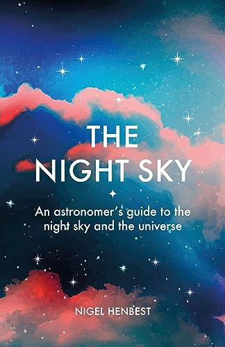 Book cover with title “The Night Sky” against a nebula background.