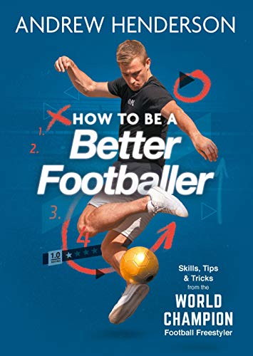 Book cover featuring a footballer balancing a ball on his leg.