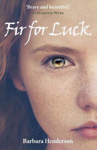 Book cover: close-up of a young woman’s face with forest imagery in her eye.