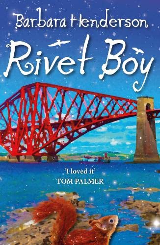 Book cover showing a red squirrel in the foreground and a large red bridge.