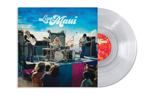 Jimi Hendrix “Live In Maui” vinyl record and album cover.