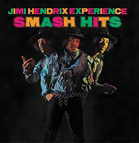 Jimi Hendrix Experience "Smash Hits" album cover with three images of Hendrix.