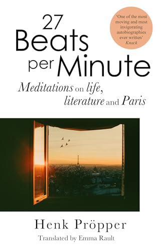 Book cover with window view of Paris and the Eiffel Tower.