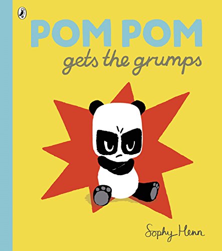 Yellow book cover featuring a grumpy panda with a red starburst.