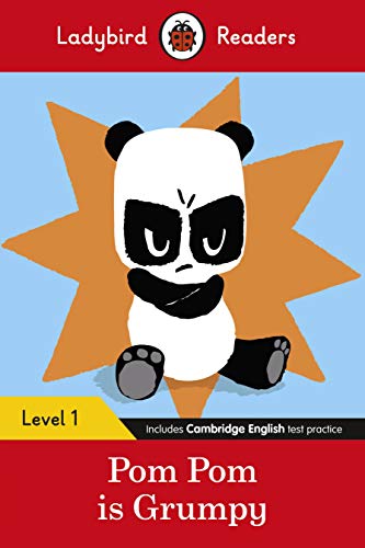 Ladybird book cover featuring a grumpy panda with a starburst background.