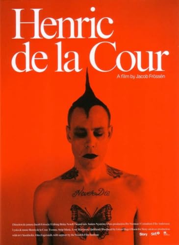 Movie poster for “Henric de la Cour” featuring a man with a mohawk.