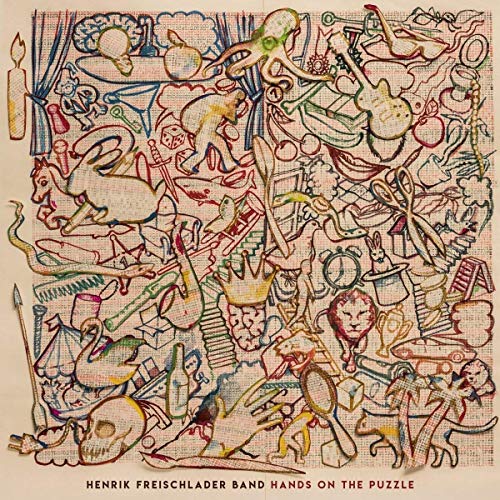 Album cover with a chaotic, hand-drawn collage of animals and objects.