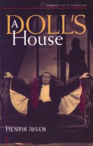 Book cover for "A Doll's House" featuring a woman in Victorian attire.