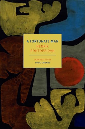Book cover: "A Fortunate Man" by Henrik Pontoppidan, abstract art.