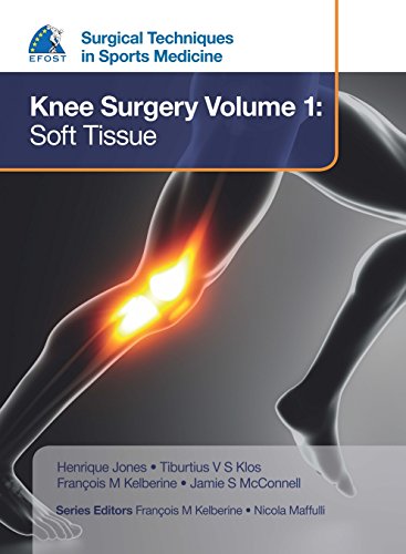 Book cover: Knee surgery, highlighting soft tissue and joint anatomy.