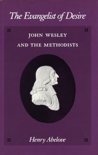 Book cover: purple background, portrait of John Wesley in a dark oval.
