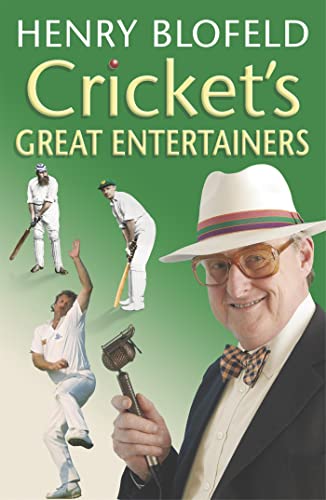 Book cover featuring cricket players and commentator Henry Blofeld.