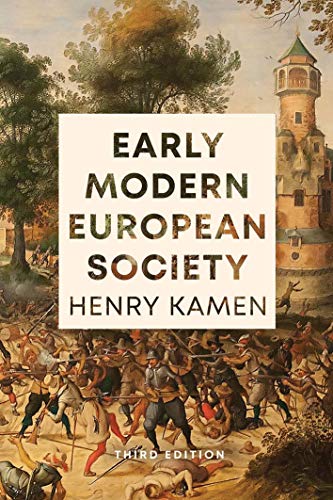 Book cover featuring a chaoticC battle scene painting and the title Early Modern European Society.