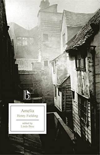 Book cover for "Amelia" by Henry Fielding, showing a grayscale cityscape.