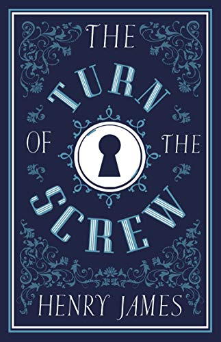 Book cover for The Turn of the Screw by Henry James featuring a keyhole graphic.
