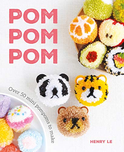 Book cover featuring colorful yarn pom-poms shaped like animals and treats.